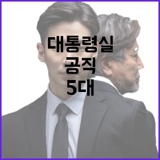 공직사회 혁신, 대통령실 5대 과제 추진