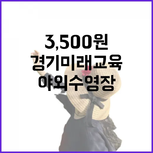 3,500원으로 즐기는 경기미래교육 야외수영장