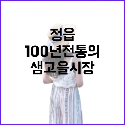 정읍 샘고을시장 100년 전통의 맛과 멋