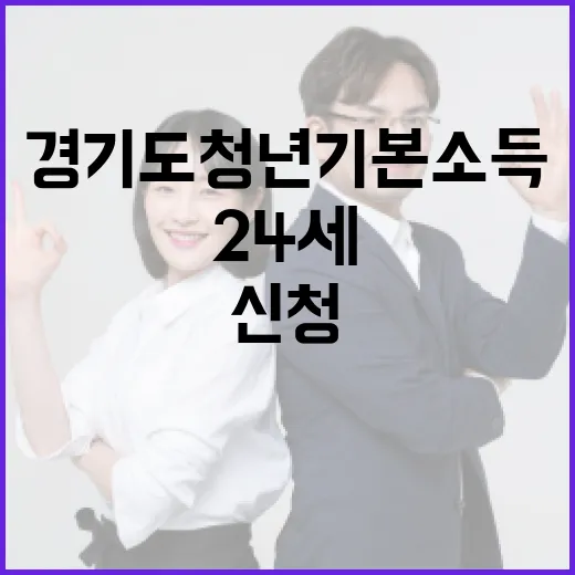 만 24세 청년, 경기도 청년기본소득 신청 시작