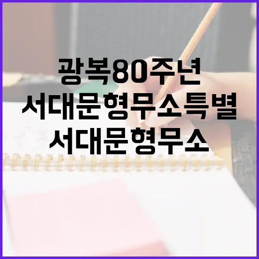 광복 80주년 서대문형무소 특별 역사기행