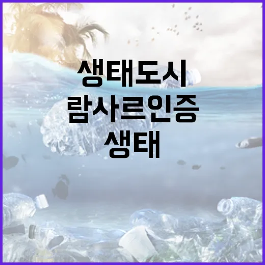 람사르 인증으로 빛나는 제주 생태도시