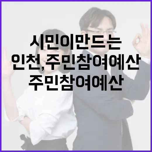 시민이 만드는 인천, 주민참여예산제의 힘