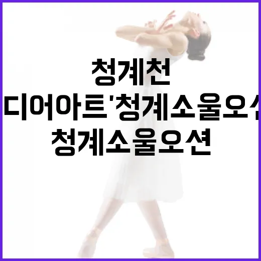 청계천 수면 미디어아트 '청계소울오션' 개장