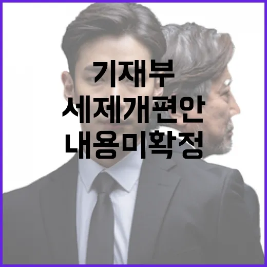 기재부, 2025년 세제개편안 내용 미확정 공식 입장