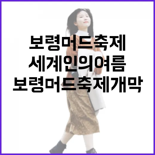 세계인의 여름 축제, 보령머드축제 개막