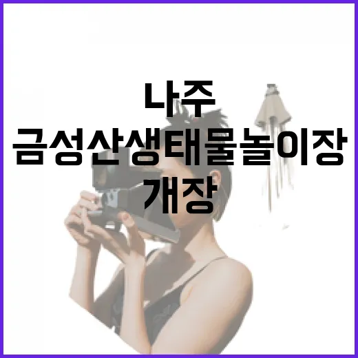 나주 금성산 생태물놀이장 여름 개장 소식
