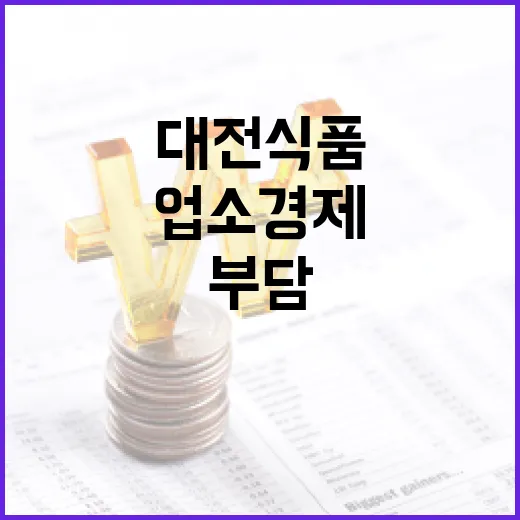 대전 식품업소 경제부담 대폭 완화