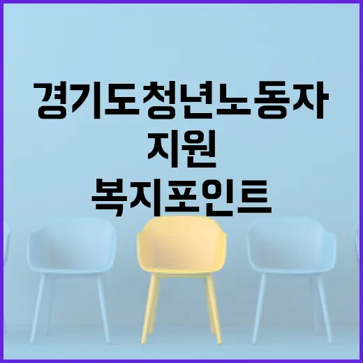 경기도 청년 노동자에 연 120만 원 복지포인트 지원