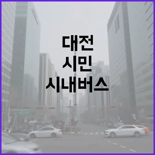 대전 시내버스 개편, 시민 편의 크게 향상