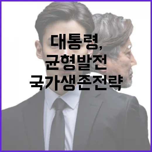 이재명 대통령, 균형발전 국가 생존전략 강조