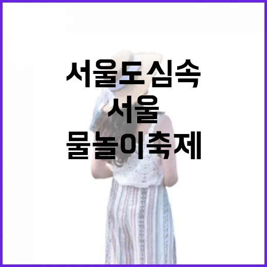 서울 도심 속 시원한 물놀이 축제