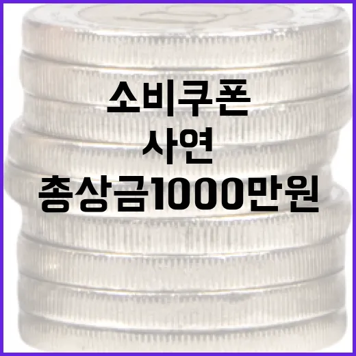 소비쿠폰 사연 공모전, 총상금 1000만 원
