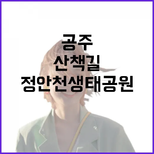 공주 정안천생태공원 한여름 산책길
