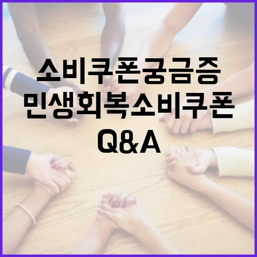 민생회복 소비쿠폰 궁금증 해소 Q&A