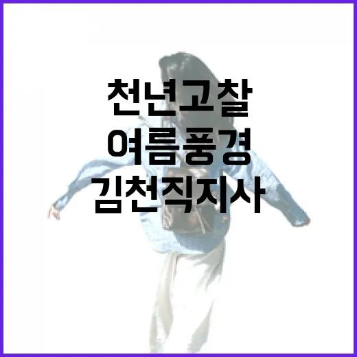 천년 고찰 김천 직지사 여름 풍경