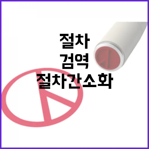 검역 '데스크'는 절차 간소화 아님