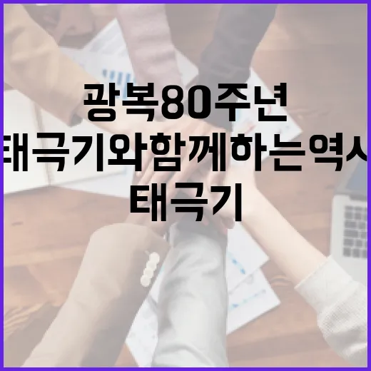 광복 80주년, 태극기와 함께하는 역사 현장