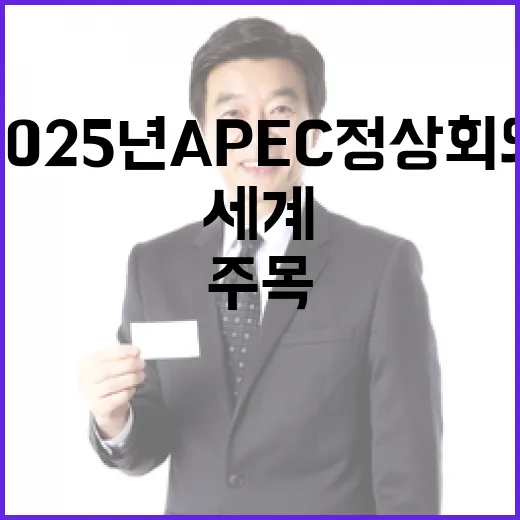 2025년 APEC 정상회의, 경주서 세계 주목