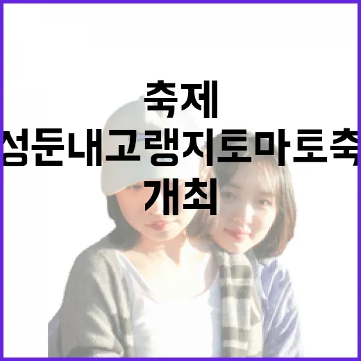 횡성 둔내고랭지 토마토축제 3일간 개최