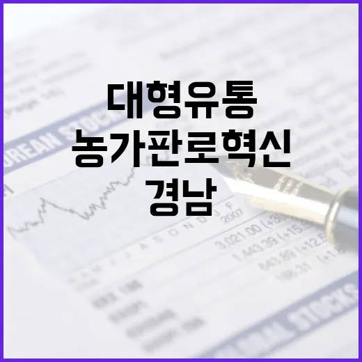 경남, 대형 유통과 농가 판로 혁신 본격화