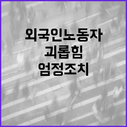 외국인 노동자 괴롭힘 가해자 입건과 엄정 조치