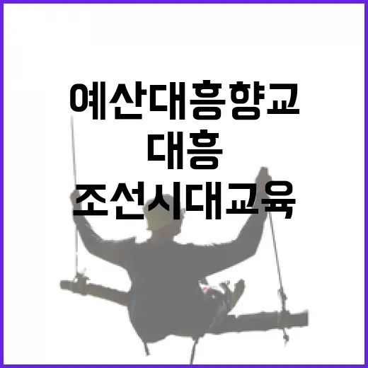 예산 대흥향교, 조선시대 교육의 숨결