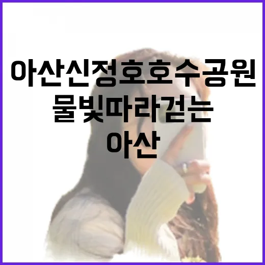 아산 신정호 호수공원, 물빛 따라 걷는 평온한 산책길