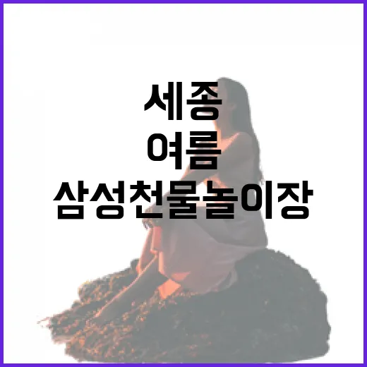 세종 삼성천 물놀이장 여름 개장 소식