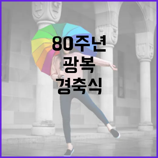 광복 80주년 경축식, 경기도청 유튜브 생중계