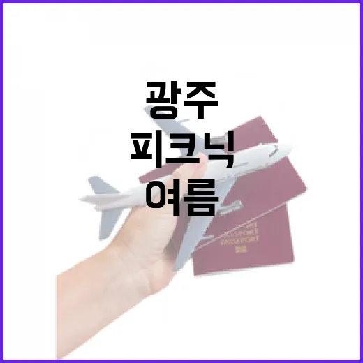 광주서 만나는 시원한 여름 파크닉