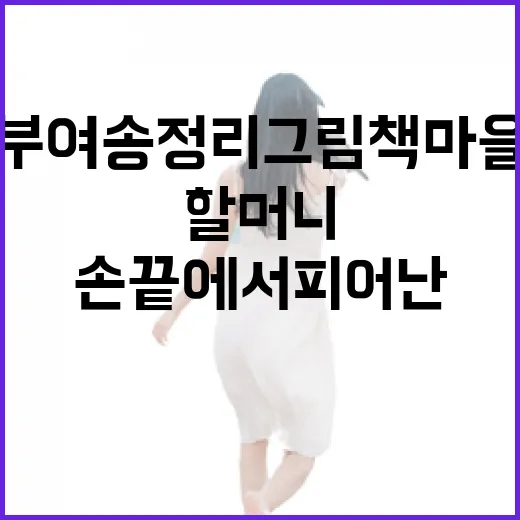 할머니 손끝에서 피어난 부여 송정리 그림책마을