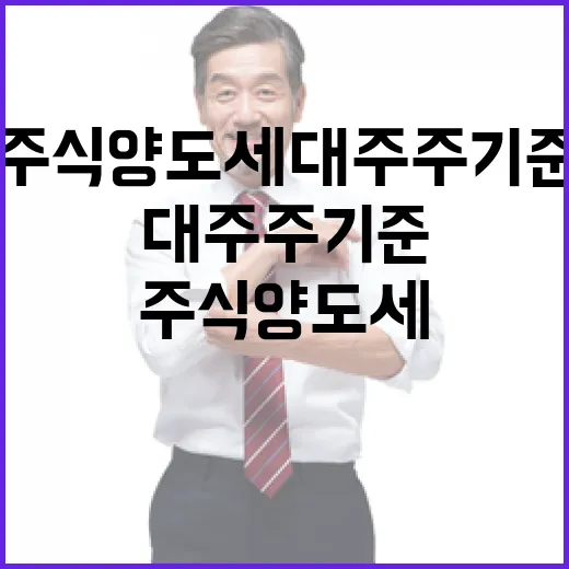 기재부, 주식양도세 대주주 기준 결정 아직 안돼