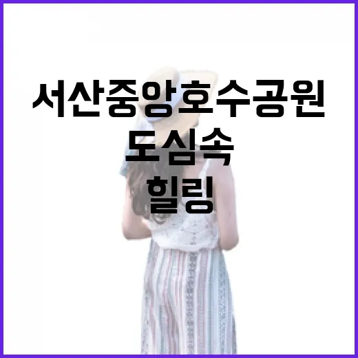 서산 중앙호수공원, 도심 속 자연 힐링 명소