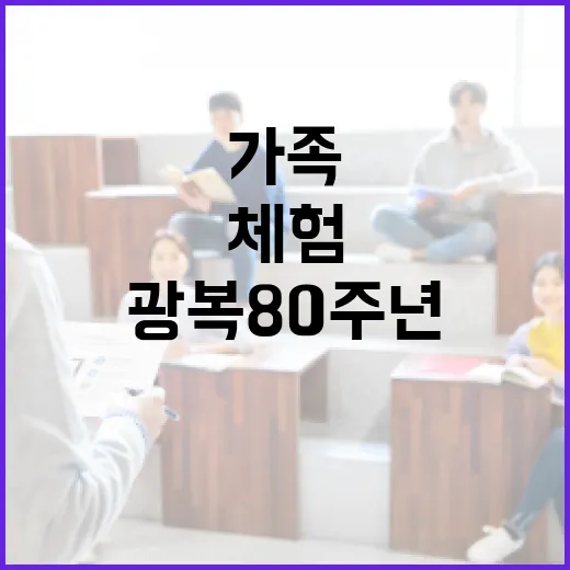 가족과 함께하는 광복 80주년 모자이크 태극기 체험