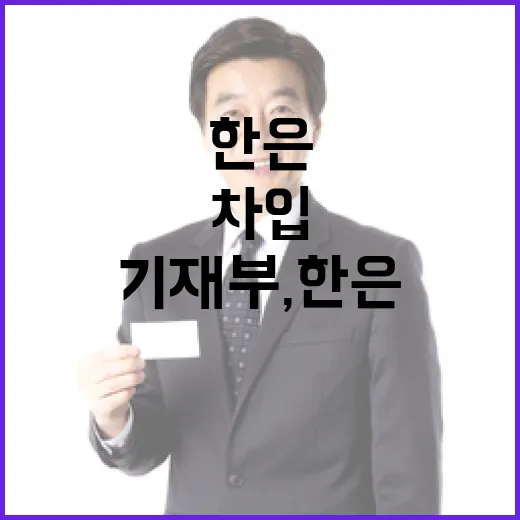 기재부, 한은 일시차입 확대 배경과 사실관계