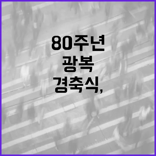 광복 80주년 경축식, K-민주주의 빛나다