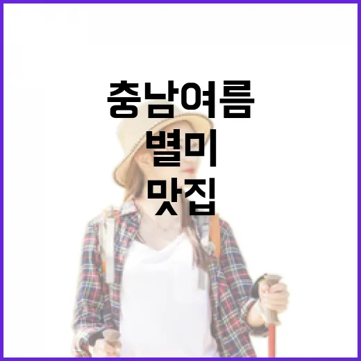 충남 여름 별미 맛집 총집합