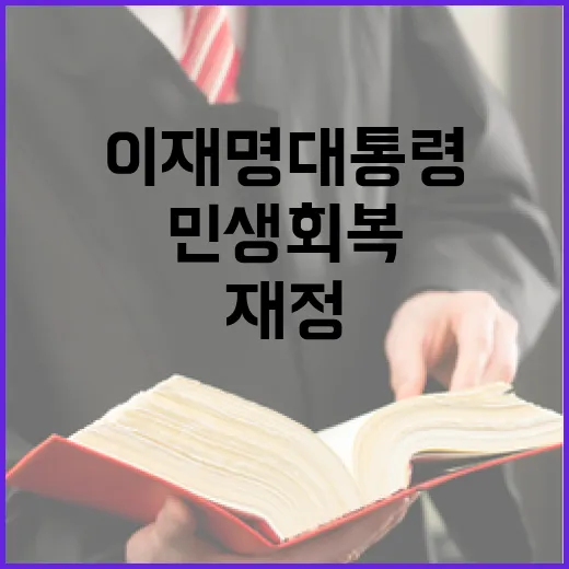 이재명 대통령, 재정 절약으로 민생 회복 강조