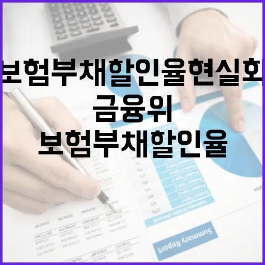 금융위, 보험부채 할인율 현실화 논의 현황