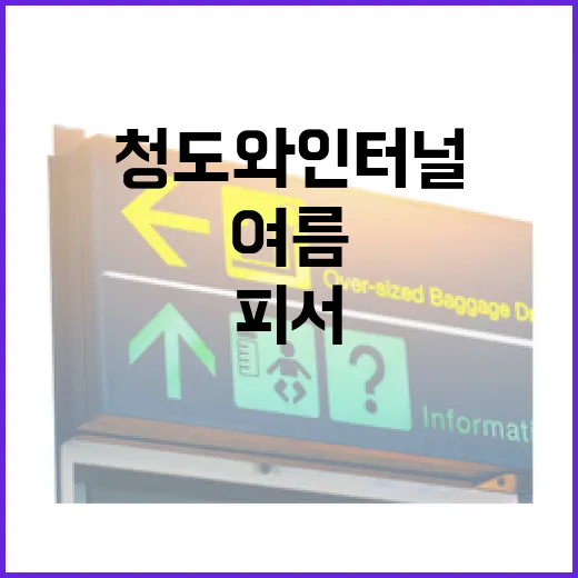 청도 와인터널, 여름 무더위 피서 명소