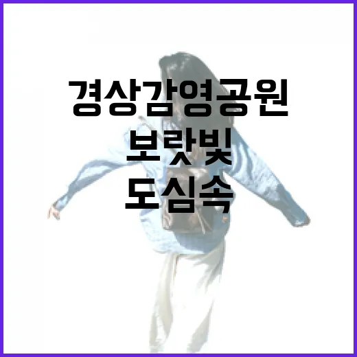 도심 속 보랏빛 향연, 경상감영공원