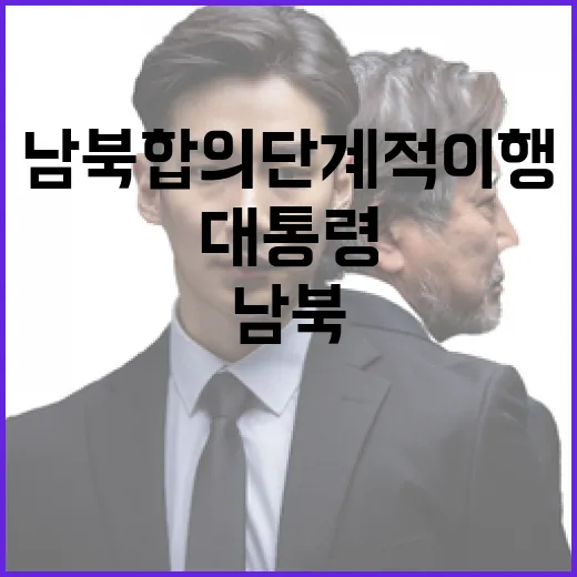 이 대통령, 남북 합의 단계적 이행 강조