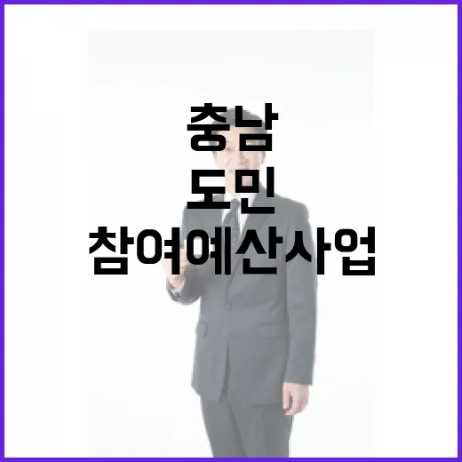 도민이 직접 뽑는 충남 참여예산사업