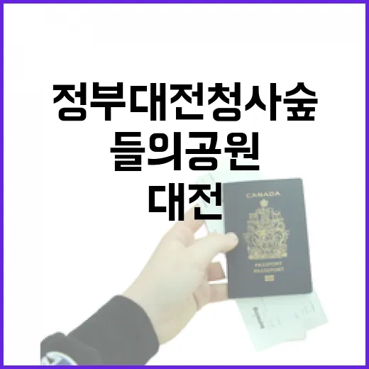 대전 여름 산책 명소, 정부대전청사 숲과 들의공원