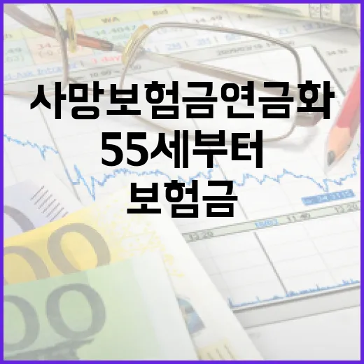55세부터 받는 사망보험금 연금화 상품 출격