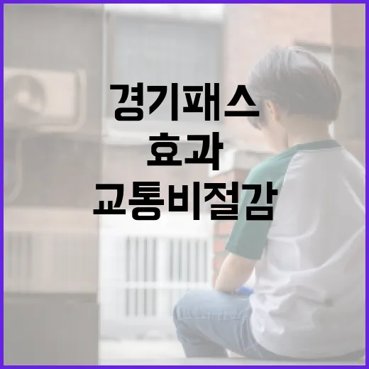 경기패스, 교통비 절감과 환경·경제 효과