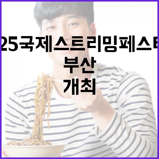 2025 국제 스트리밍 페스티벌, 부산서 4일간 개최