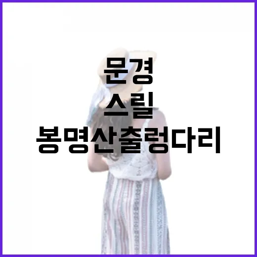 문경 봉명산 출렁다리, 스릴과 절경의 명소