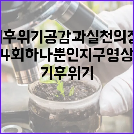 기후 위기 공감과 실천의 장, 제4회 하나뿐인 지구영상제 개막